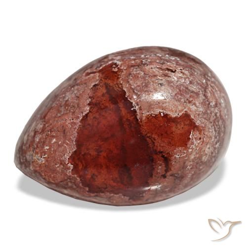 Ópalo de fuego multicolor de 9,96 ct, en forma de pera, opaco