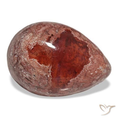 Ópalo de fuego multicolor natural de 9,96 ct, en forma de pera, opaco