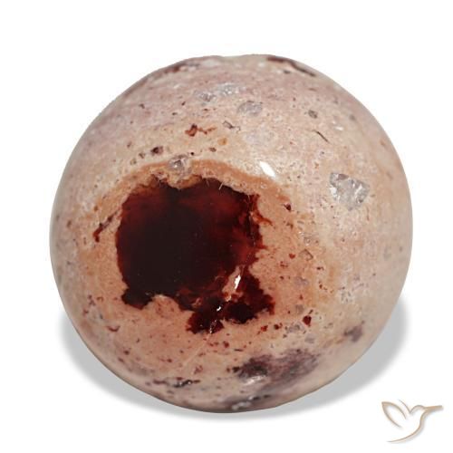 Ópalo de fuego multicolor natural de 10,30 ct, corte redondo, opaco