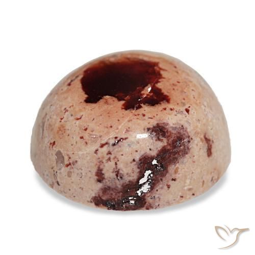 Ópalo de fuego multicolor natural de 10,30 ct, corte redondo, opaco