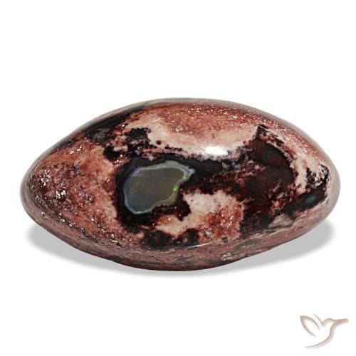 Ópalo de fuego multicolor de 12,75 ct, marquesa, opaco
