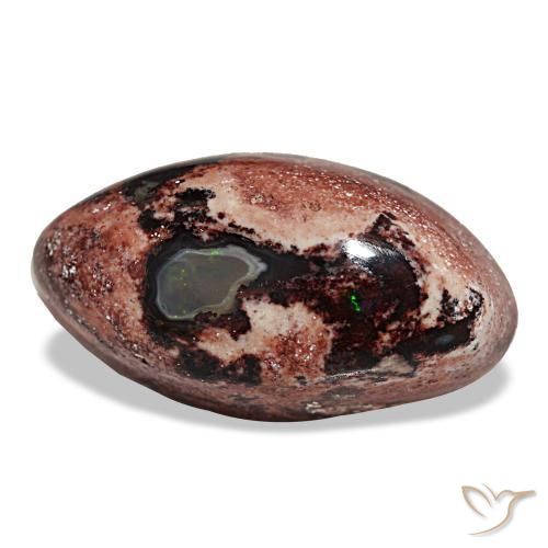 Ópalo de fuego multicolor natural de 12,75 ct, marquesa, opaco