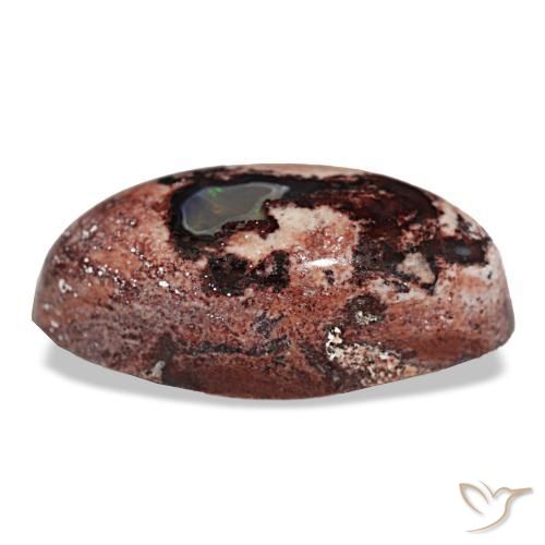 Ópalo de fuego multicolor natural de 12,75 ct, marquesa, opaco