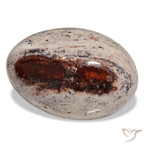 Ópalo de fuego multicolor natural de 27,35 ct, corte óvalo, opaco