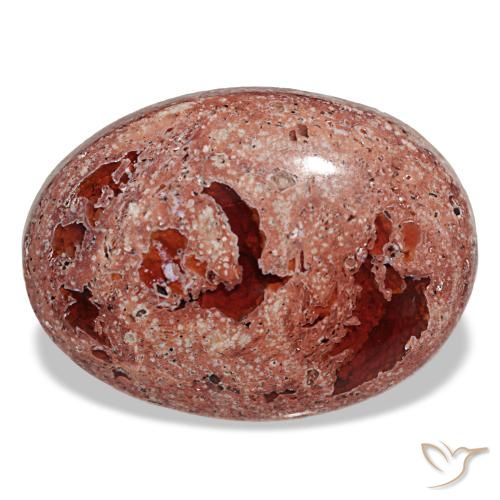Ópalo de fuego multicolor de 21,90 ct, ovalado, opaco