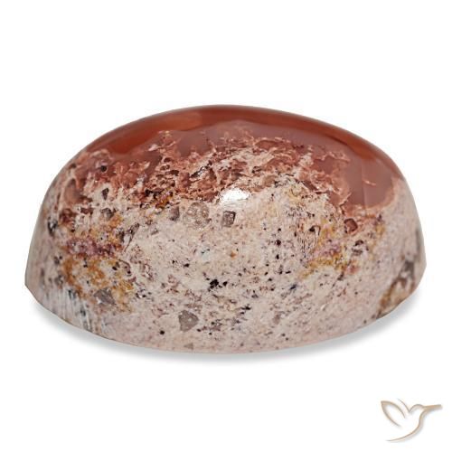 Ópalo de fuego multicolor natural de 17,33 ct, corte óvalo, opaco