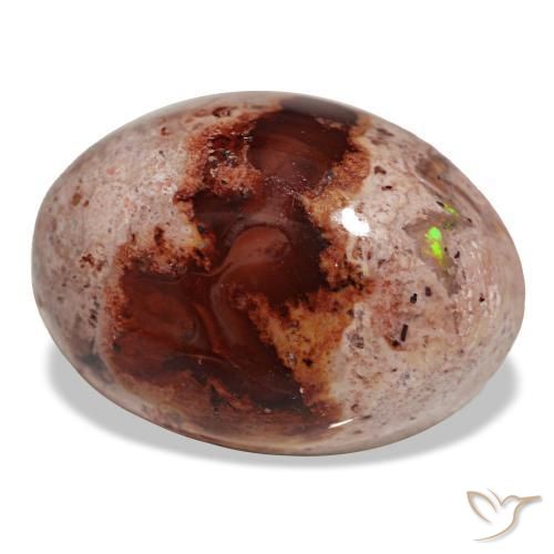 Ópalo de fuego multicolor natural de 12,94 ct, corte óvalo, opaco