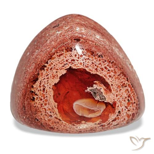 Ópalo de fuego multicolor natural de 14,63 ct, trillón, opaco