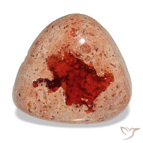 Ópalo de fuego multicolor natural de 8,34 ct, trillón, opaco