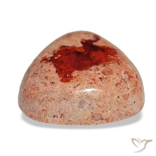 Ópalo de fuego multicolor natural de 8,34 ct, trillón, opaco