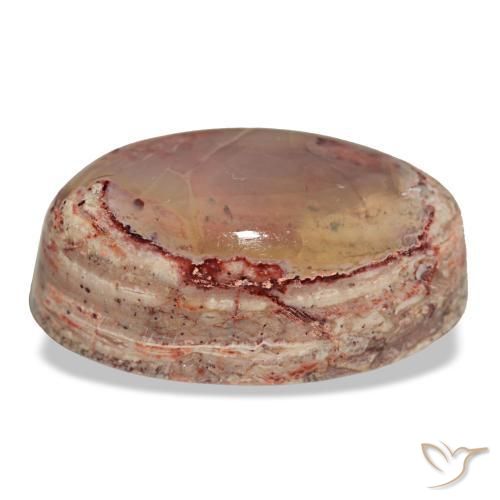 Ópalo de fuego multicolor natural de 14,89 ct, corte óvalo, opaco