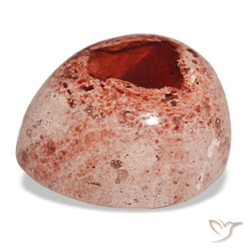 Ópalo de fuego multicolor natural de 19,28 ct, en forma de pera, opaco