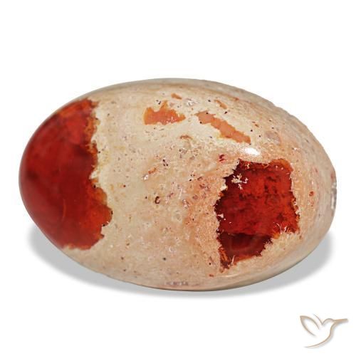 Ópalo de fuego multicolor natural de 23,11 ct, corte óvalo, opaco