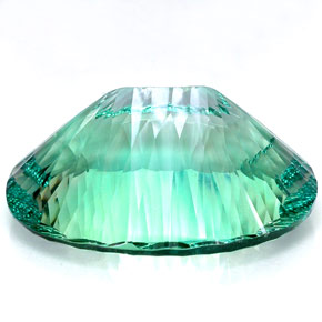 Fluorita multicolor natural de 84,68 ct, corte óvalo, IF