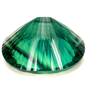 Fluorita verde natural de 102,90 ct, corte óvalo, IF
