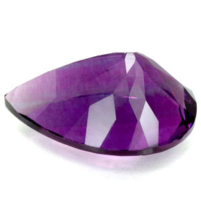 Fluorita violeta natural de 11,90 ct, en forma de pera, VVS