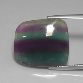 Fluorita multicolor natural de 15,97 ct, transparente, transparente / translúcido