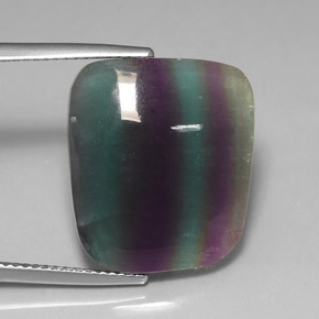 Fluorita multicolor natural de 15,97 ct, transparente, transparente / translúcido
