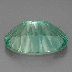 Fluorita verde natural de 48,96 ct, corte óvalo, VVS-VS