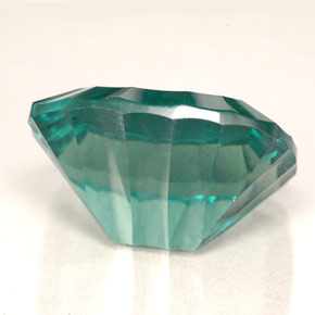 Fluorita verde natural de 22,87 ct, corte cojín, VVS-VS