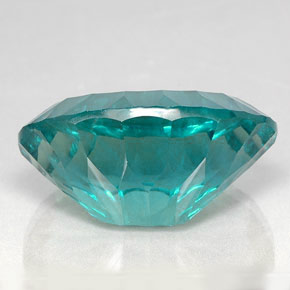 Fluorita azul natural de 47,22 ct, corte óvalo, VVS