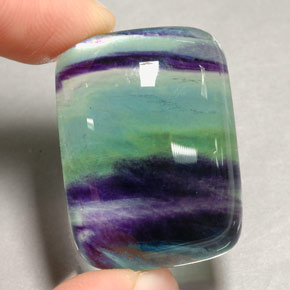 Fluorita multicolor natural de 55,61 ct, transparente, transparente / translúcido
