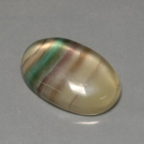 Fluorita multicolor natural de 35,91 ct, transparente, transparente / translúcido