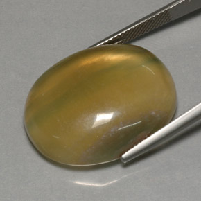Fluorita multicolor natural de 42,84 ct, transparente, transparente / translúcido