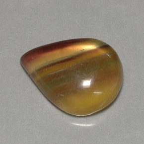 Fluorita multicolor natural de 23,37 ct, transparente, transparente / translúcido