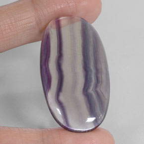 Fluorita multicolor natural de 60,84 ct, corte óvalo, transparente