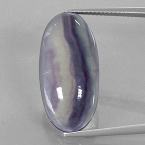 Fluorita multicolor natural de 19,82 ct, transparente, transparente / translúcido