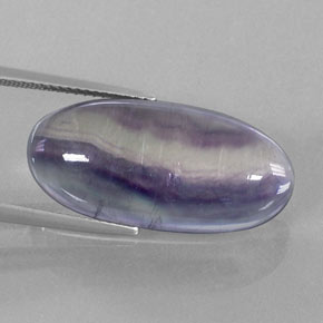 Fluorita multicolor natural de 19,82 ct, transparente, transparente / translúcido