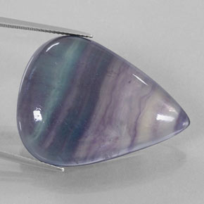Fluorita multicolor natural de 58,44 ct, transparente, transparente / translúcido