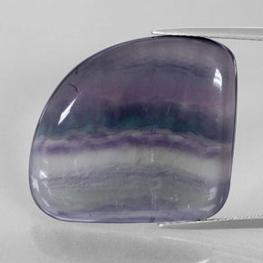 Fluorita multicolor natural de 31,33 ct, forma elegante, transparente