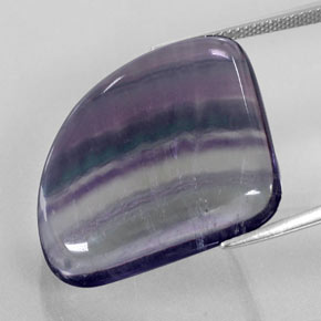 Fluorita multicolor natural de 31,33 ct, forma elegante, transparente