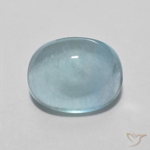 3.06ct Natural Cerceta claro Fluorita, Ovalada, Transparente