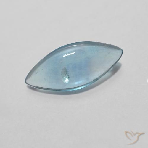 Fluorita Cerceta claro natural de 2.12 ct, Marquesa, Transparente