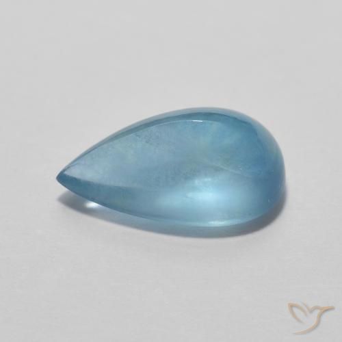 Fluorita Verde azulado claro natural de 2.11 ct, En forma de pera, Transparente