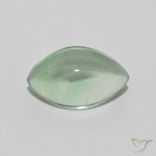 4.01ct Natural Verde terroso Fluorita, Marquesa, Transparente