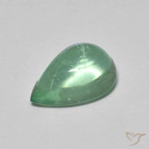 2.97ct Natural Menta claro Fluorita, En forma de pera, Transparente