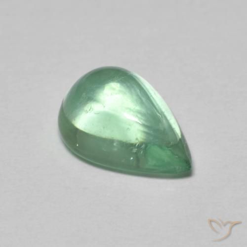 Fluorita Menta claro natural de 2.97 ct, En forma de pera, Transparente