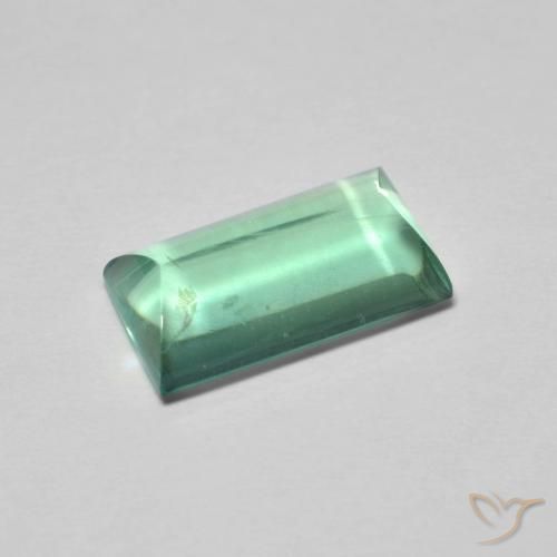 5.89ct Natural Verde claro Fluorita, Corte Baguette, Transparente