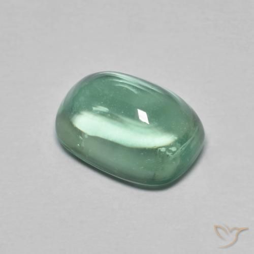 Fluorita Verde azul natural de 2.54 ct, Forma Cojín, Transparente
