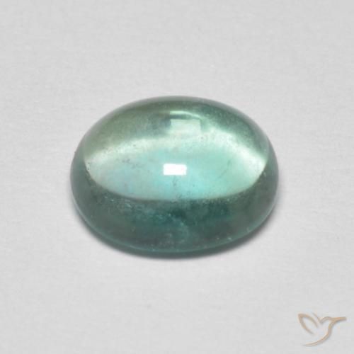 Fluorita Verde pálido natural de 2.19 ct, Ovalada, Transparente