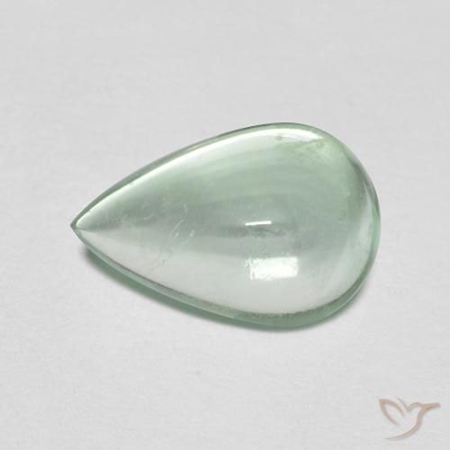 2.32ct Natural Verde menta claro Fluorita, En forma de pera, Transparente