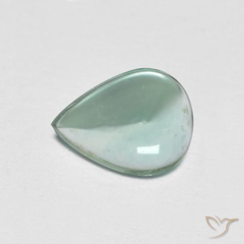 Fluorita Verde azul natural de 1.93 ct, En forma de pera, Transparente