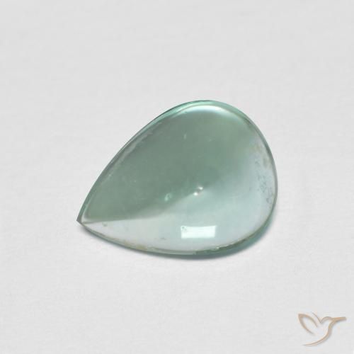 Fluorita Verde azul natural de 1.93 ct, En forma de pera, Transparente