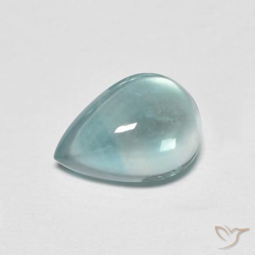 2.07ct Natural Tono azul eléctrico Fluorita, En forma de pera, Transparente