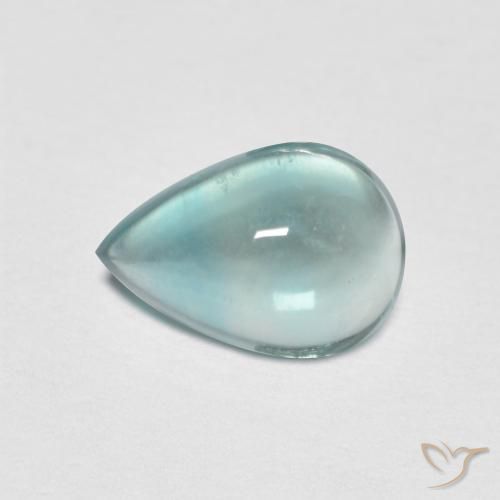 Fluorita Tono azul eléctrico natural de 2.07 ct, En forma de pera, Transparente
