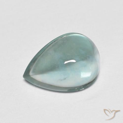 2.34ct Natural Tono azul eléctrico Fluorita, En forma de pera, Transparente